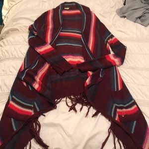 Long colorful Billabong cardigan!